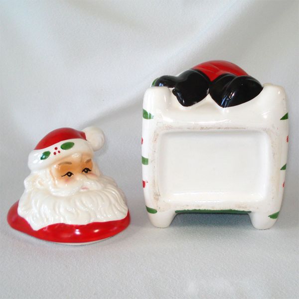 Santa in Rocking Chair Christmas Cookie Jar #5