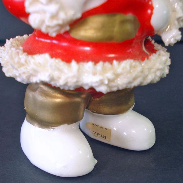 Ceramic Spaghetti Santa Claus With Dove Christmas Figurine #3