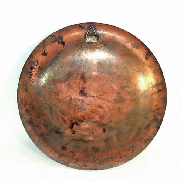 Copper Egyptian Spinx and Pyramids Wall Charger Plate #2