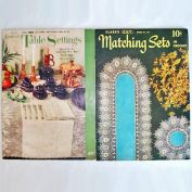Pair Tablecloths, Table Linens Crochet Pattern Booklets