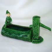 Treasure Craft Pixie Elf Water Pump Log Planter