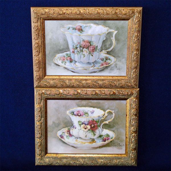 Framed Barbara Mock Teacups Prints #2