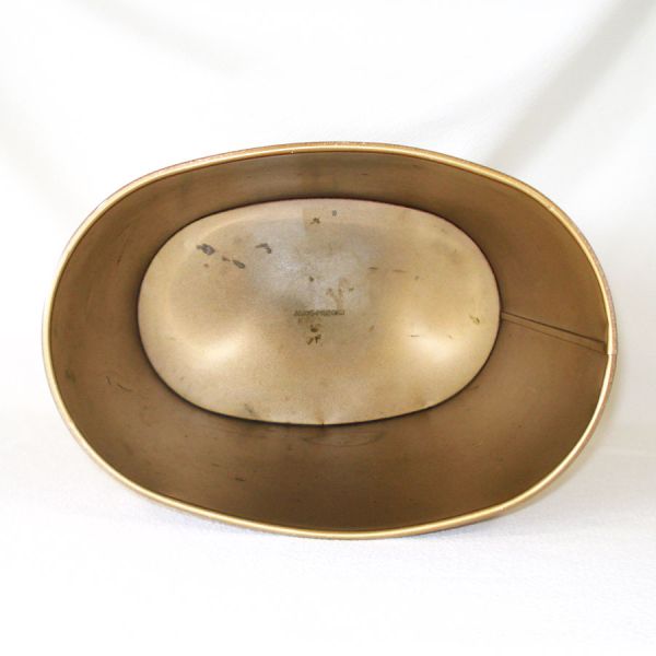 Tole Painted Flowers Metal Waste Basket Trash Can #3