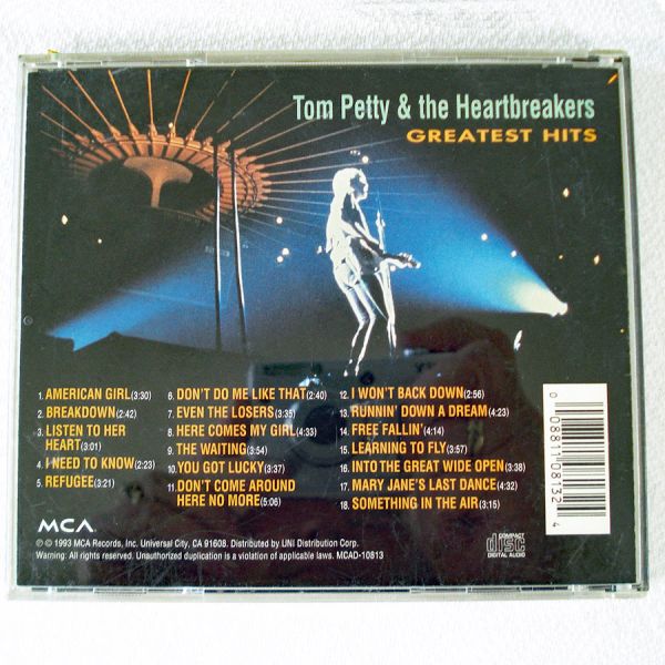 Tom Petty & The Heartbreakers Greatest Hits CD #2