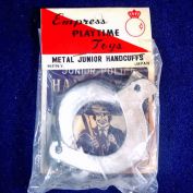 Junior Police Handcuffs 1950s Japan Toy Mint in Package