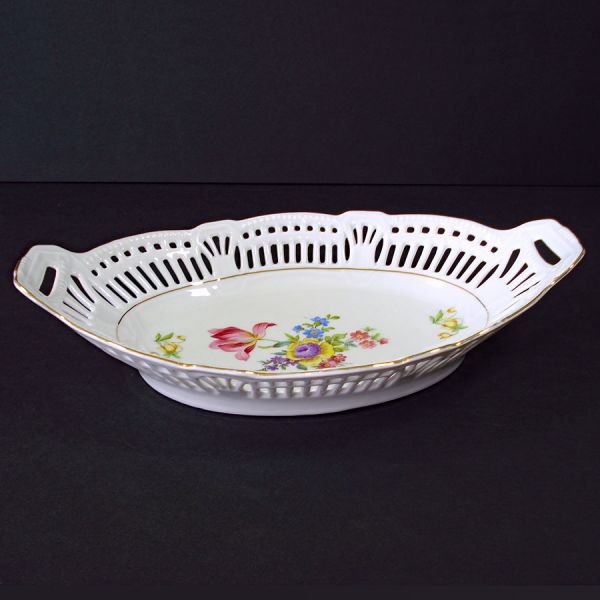 Bavaria US Zone Reticulated Porcelain Bread Tray Bowl #2