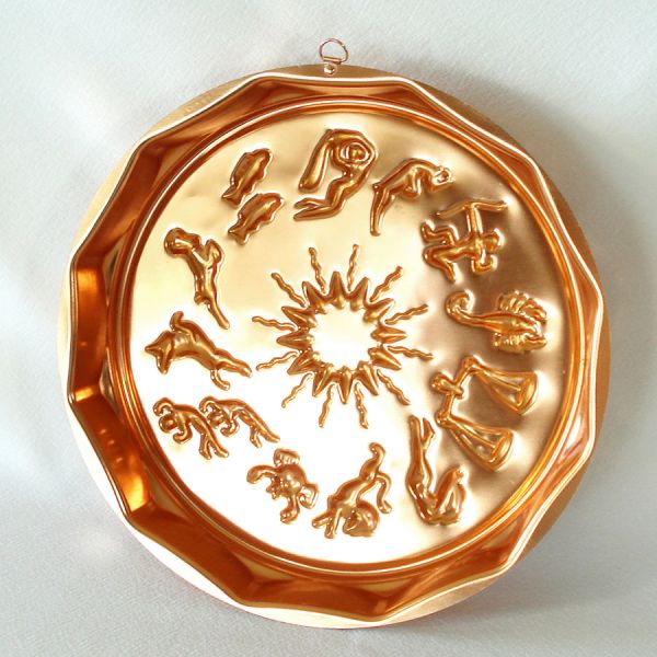 Mirro Copper Color Aluminum Zodiac Signs Kitchen Mold #2