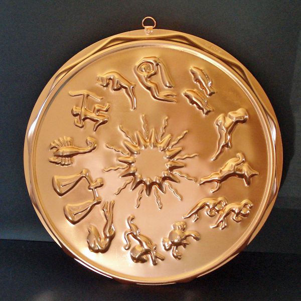 Mirro Copper Color Aluminum Zodiac Signs Kitchen Mold #3